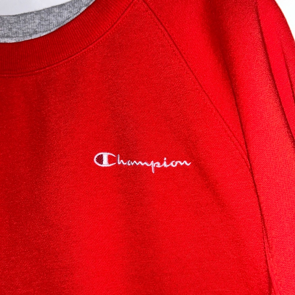 CHAMPION Red Cropped Sweater